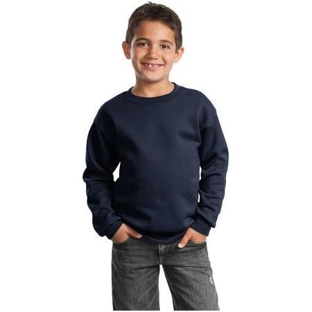 Youth Crewneck Sweatshirt Navy Youth X - Small Crewneck Sweatshirts