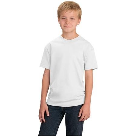 Youth Essential T-Shirt Youth Large White Short Sleeve T-Shirts