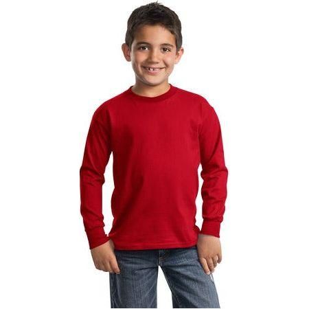 Youth Long Sleeve 100% Cotton T-Shirts Small (6 - 8) Red Short Sleeve T-Shirts