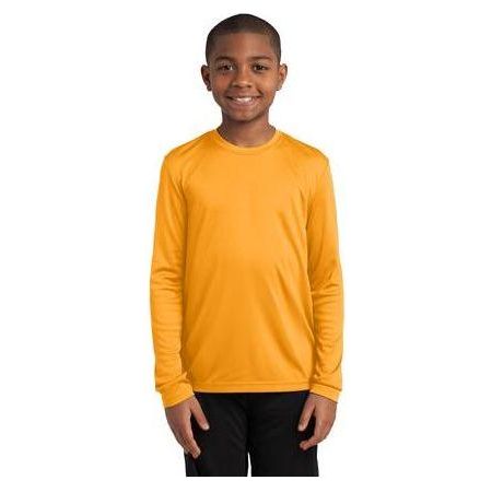 Youth Long Sleeve Competitor™ Tee Gold Youth X - Large Short Sleeve T-Shirts