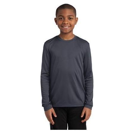 Youth Long Sleeve Competitor™ Tee Iron Grey Youth X - Large Short Sleeve T-Shirts