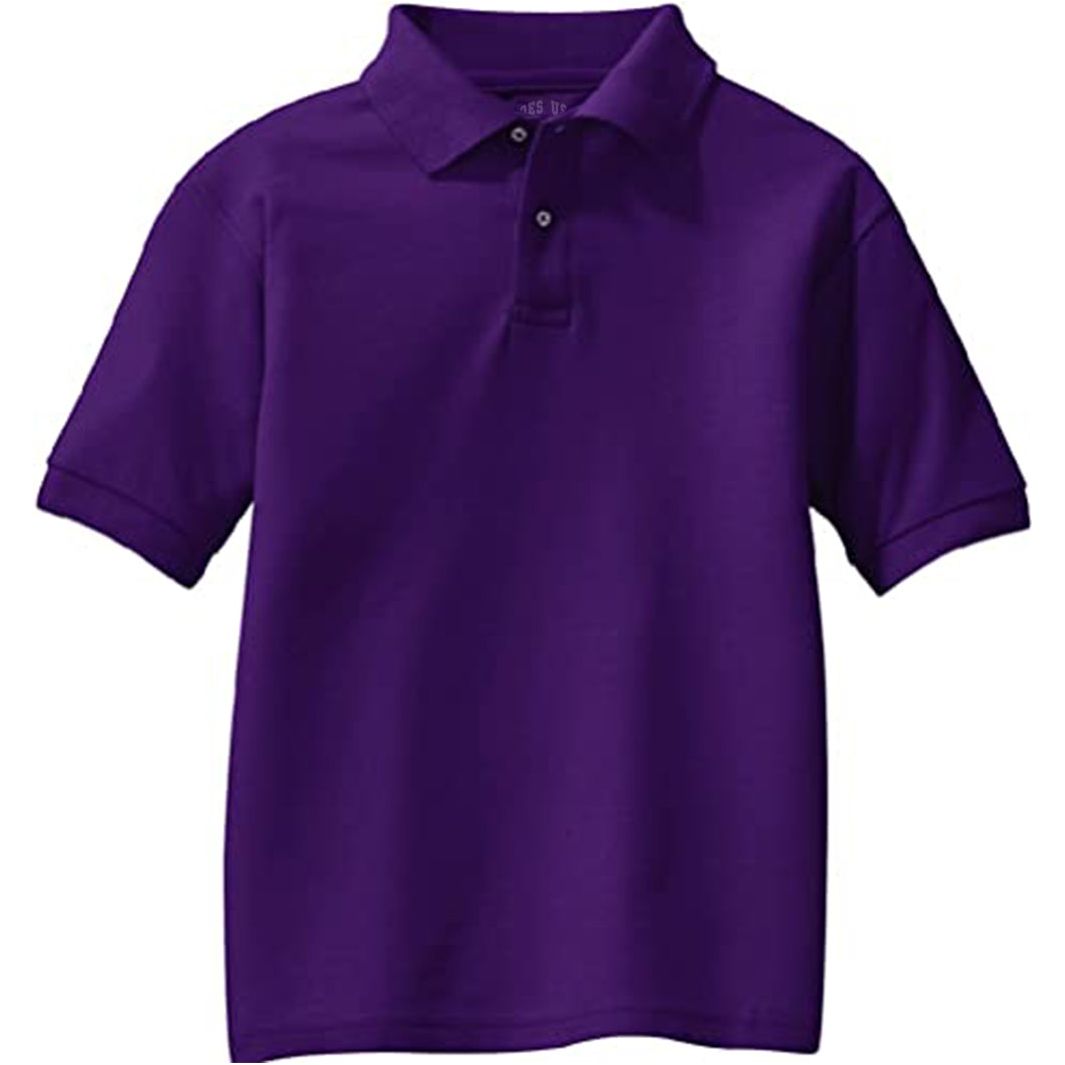 Youth Silk Touch™ Polo Purple Youth X - Small Polos/Knits