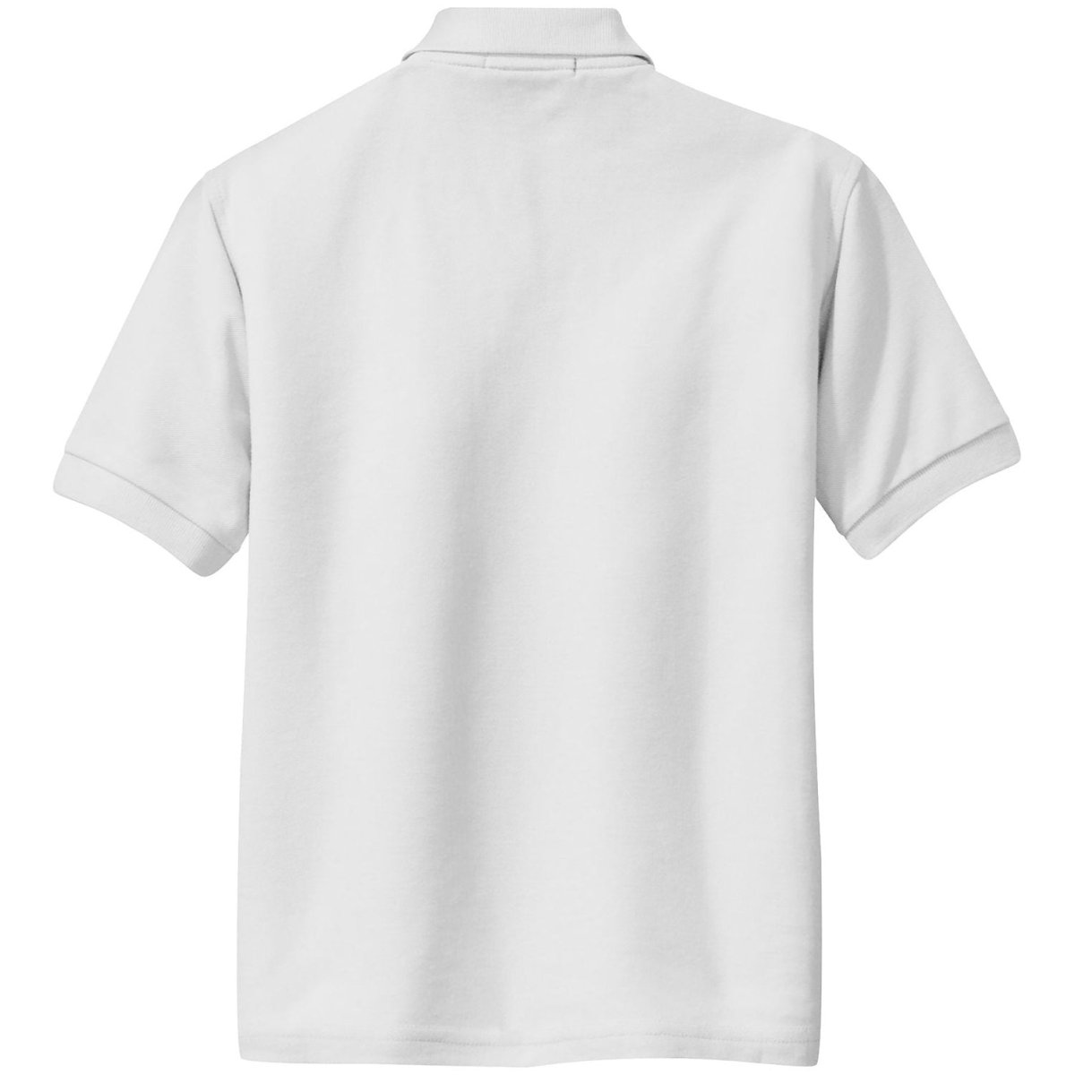 Youth Silk Touch™ Polo White Youth X - Small Polos/Knits