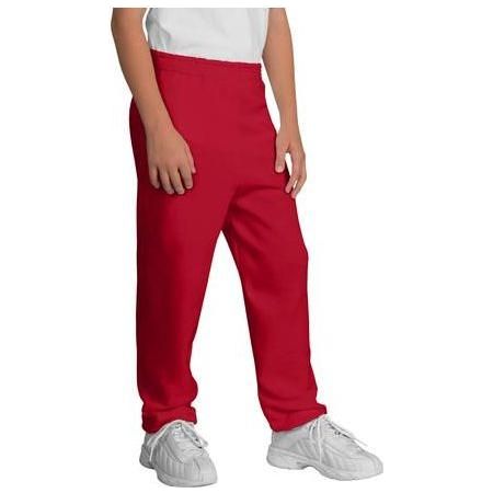 Youth Soft and Cozy Sweatpants in 8 Colors X - Small Red