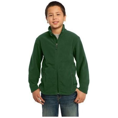 Youth Value Fleece Jacket Forest Green Youth X - Small Fleece Jackets