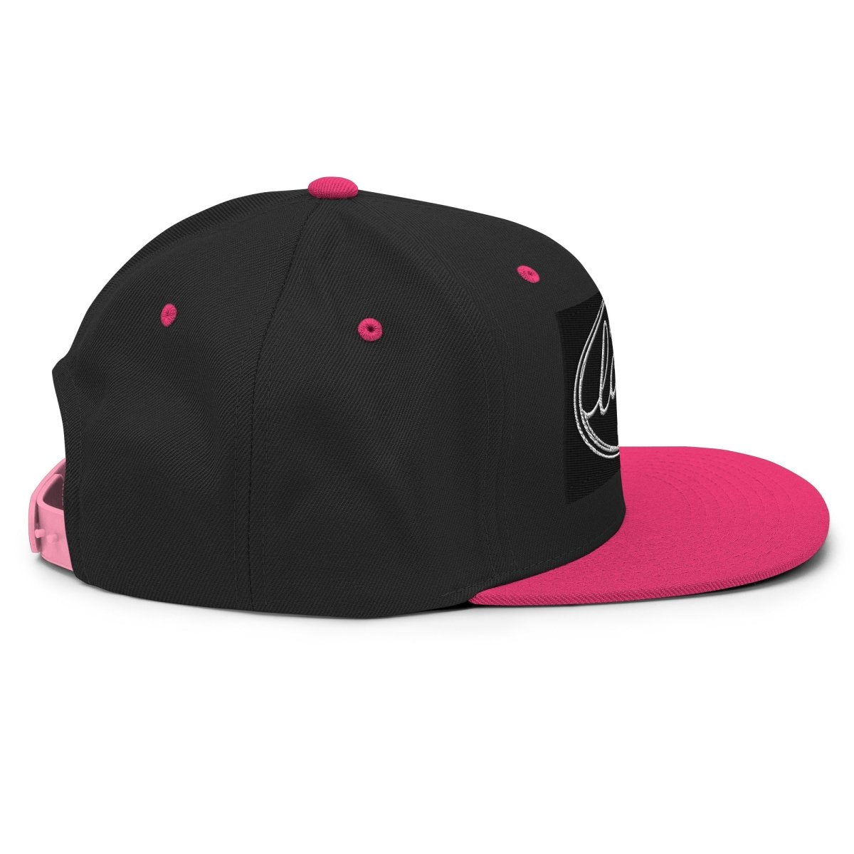 YP Classics 6089M | Create Your Own Custom Snapback Hat Black/ Neon Pink