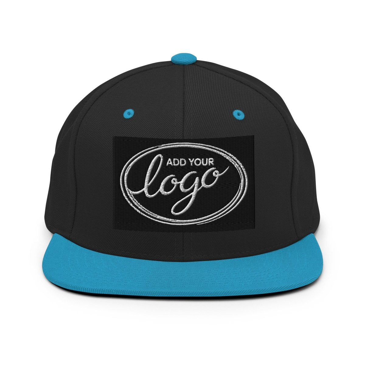 YP Classics 6089M | Create Your Own Custom Snapback Hat Black/ Teal