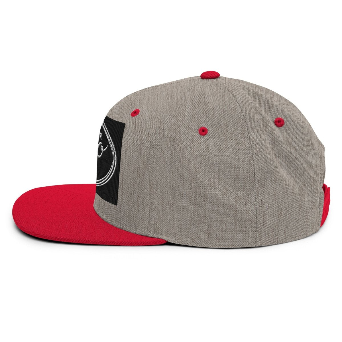 YP Classics 6089M | Create Your Own Custom Snapback Hat Heather Grey/ Red