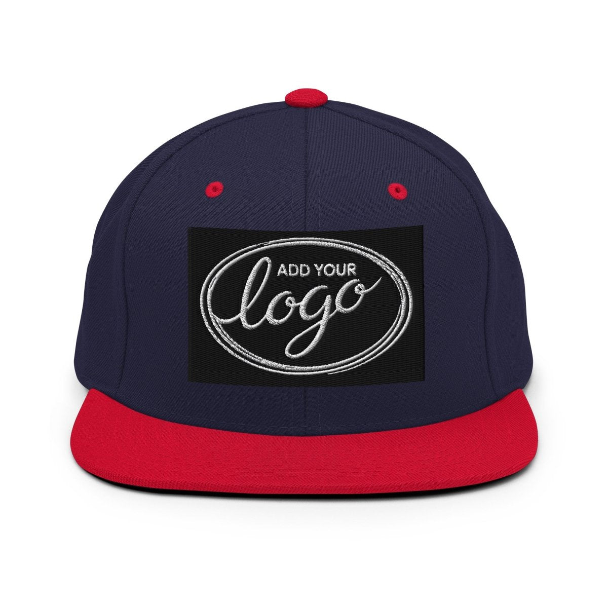 YP Classics 6089M | Create Your Own Custom Snapback Hat Navy/ Red