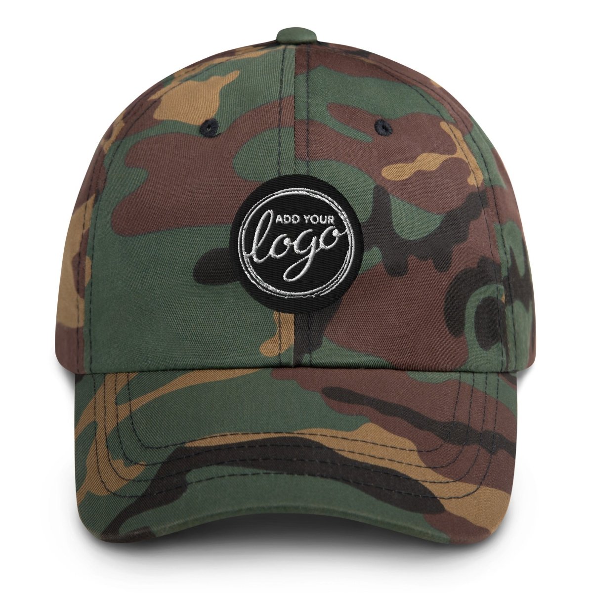 Yupoong 6245CM Dad Hat | Create Your Own Custom Dad Hat Green Camo