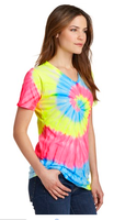 Ladies, we now have ultra cute v-neck tie-dye tees just for you!