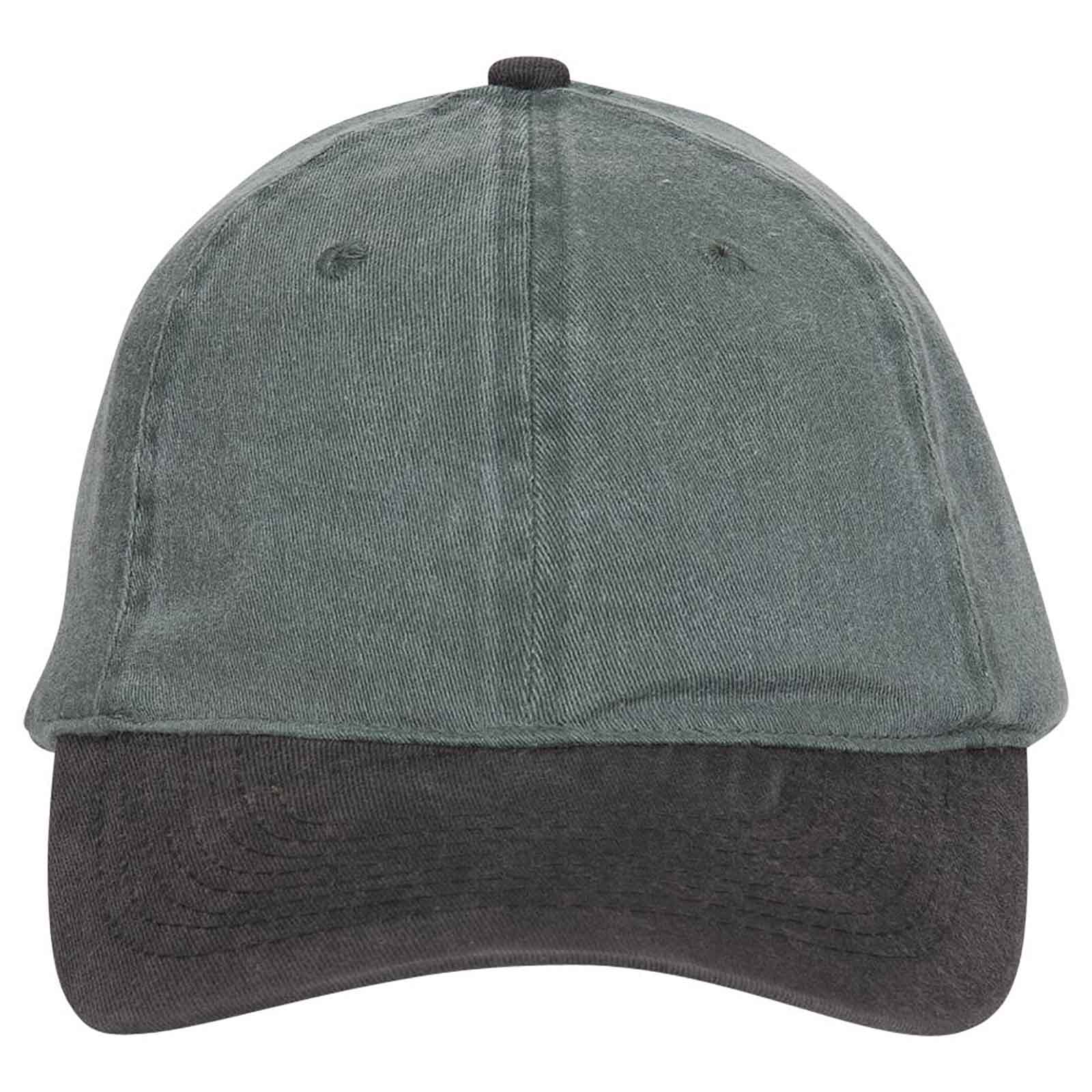 OTTO CAP "OTTO FLEX" 6 Panel Low Profile Dad Hat OTTO 10-271 Otto Cap 0317 - Blk/Dk.Grn S/M