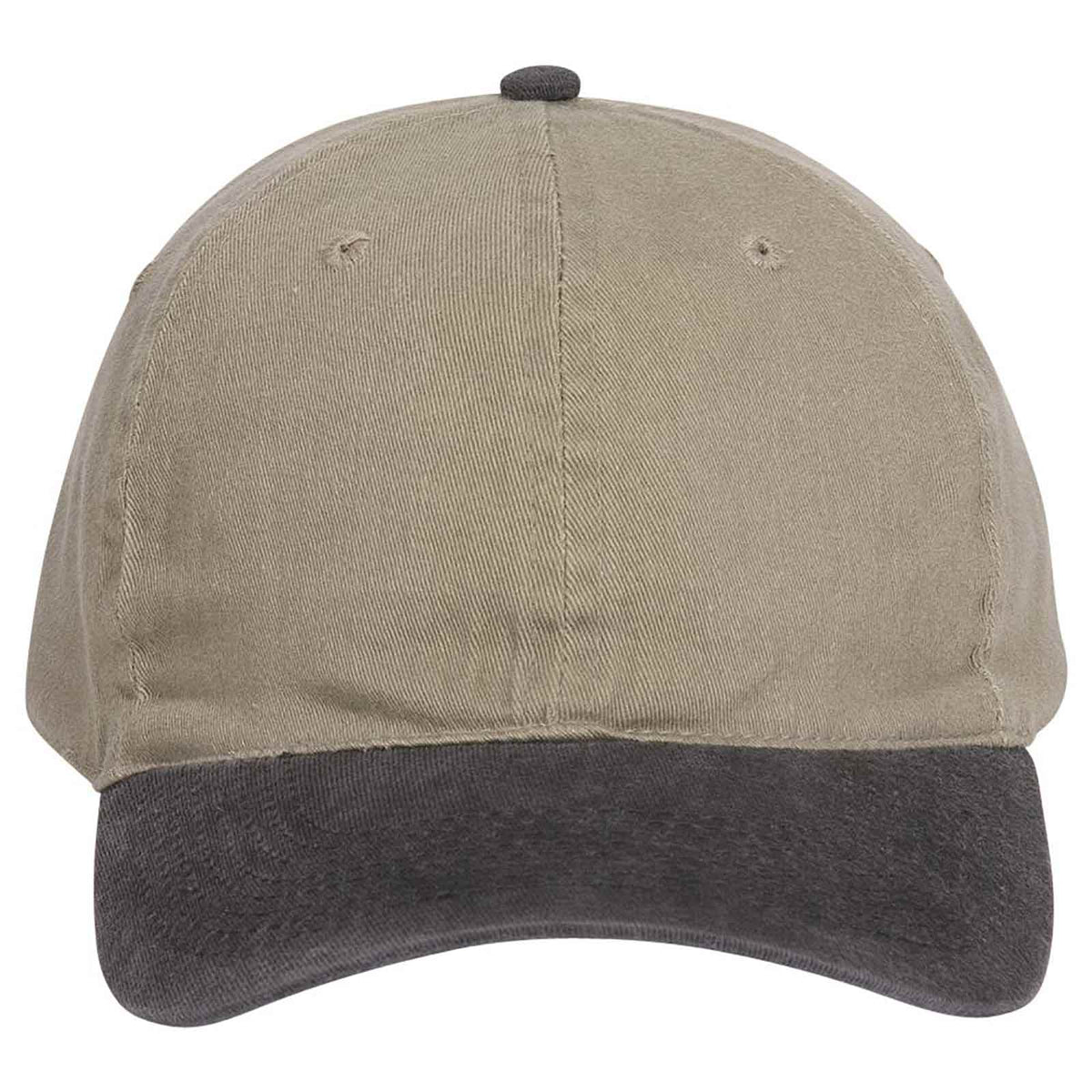 OTTO CAP "OTTO FLEX" 6 Panel Low Profile Dad Hat OTTO 10-271 Otto Cap 0332 - Blk/Kha L/XL