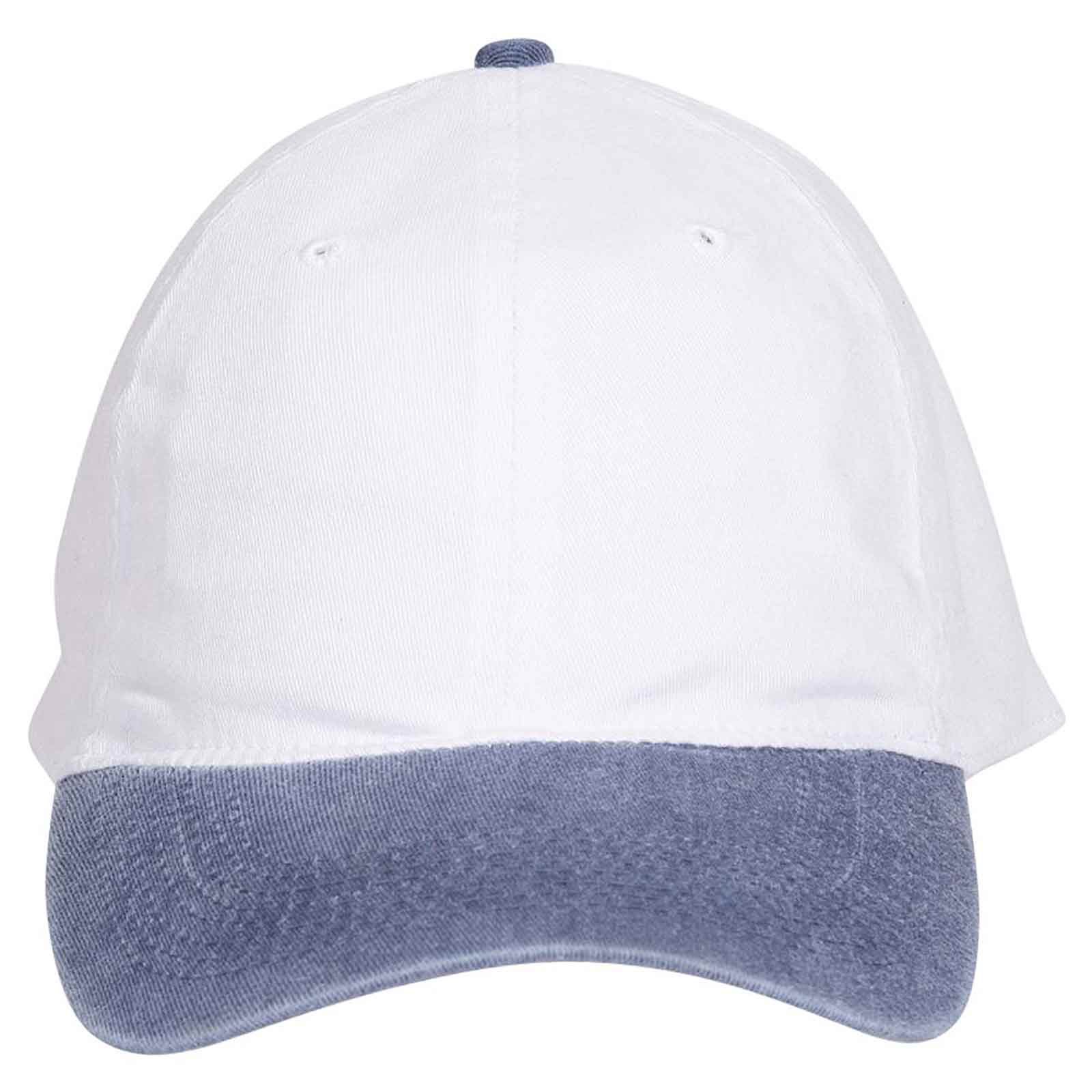 OTTO CAP "OTTO FLEX" 6 Panel Low Profile Dad Hat OTTO 10-271 Otto Cap 0416 - Nvy/Wht S/M