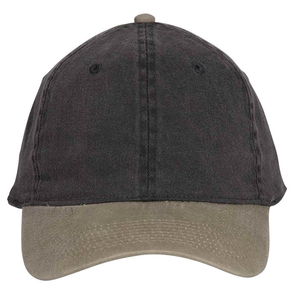 OTTO CAP "OTTO FLEX" 6 Panel Low Profile Dad Hat OTTO 10-271 Otto Cap 3203 - Kha/Blk S/M