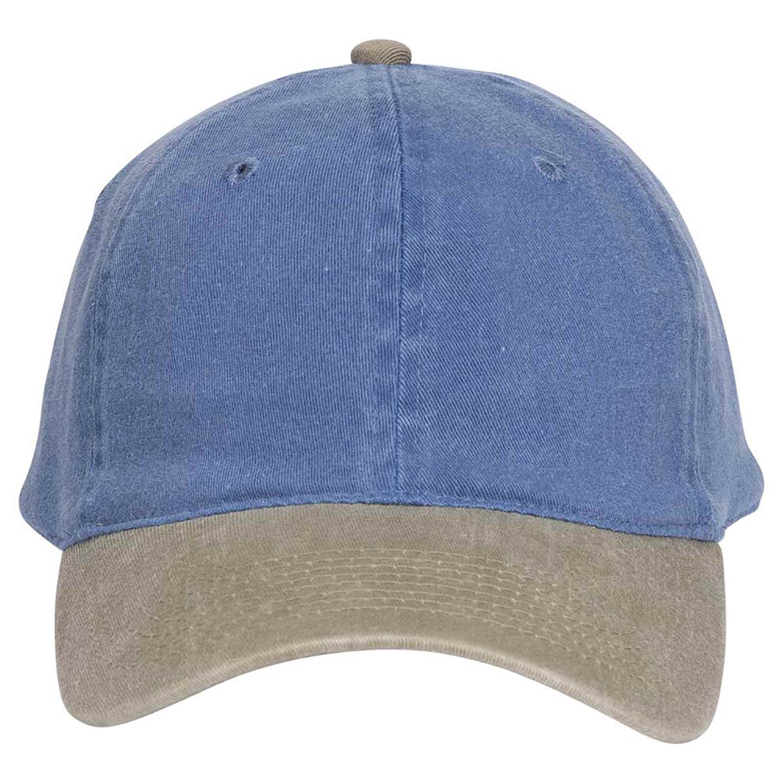 OTTO CAP "OTTO FLEX" 6 Panel Low Profile Dad Hat OTTO 10-271 Otto Cap 3230 - Kha/Sk.Blu S/M