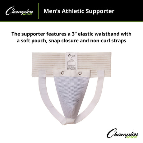 Champion Sports ATHLETIC SUPPORTER, MENS MEDIUM