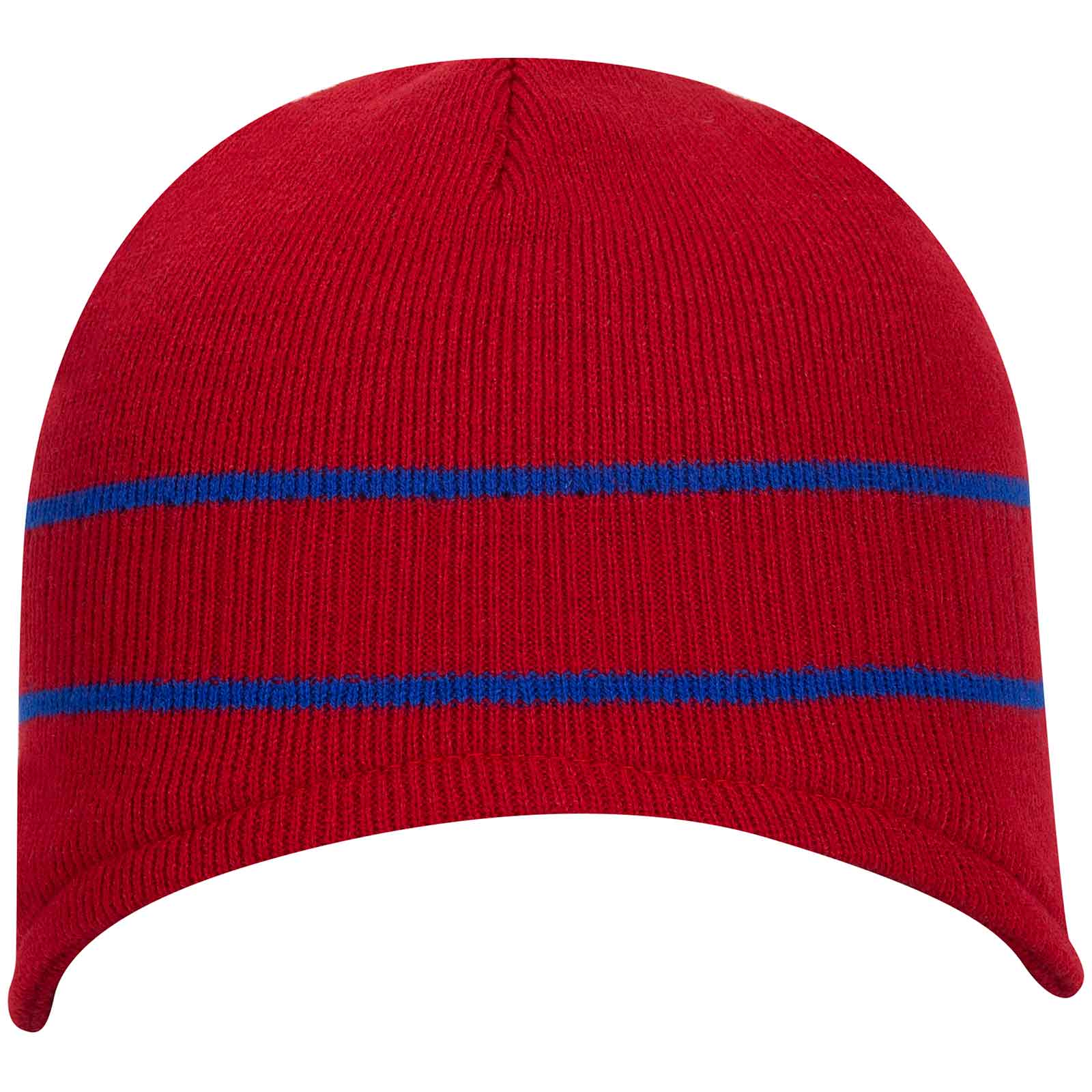 OTTO CAP Beanie with Stripes..-100-630 Otto Cap 0201 - Red/Ryl OSFM - Adult