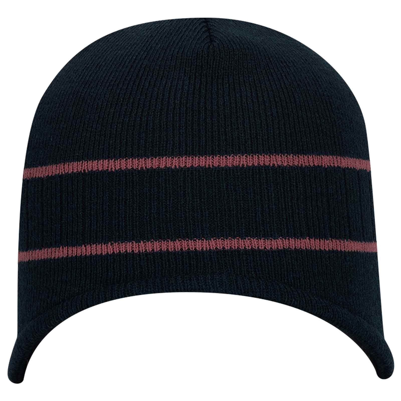 OTTO CAP Beanie with Stripes..-100-630 Otto Cap 0410 - Nvy/Marn OSFM - Adult