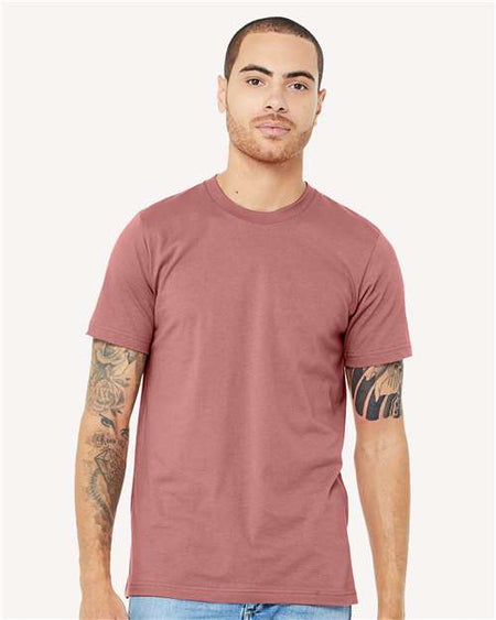 BELLA + CANVAS USA-Made Jersey Tee - BELLA + CANVAS 3001U BELLA + CANVAS Mauve XS