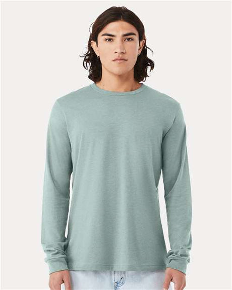 BELLA + CANVAS Heather CVC Long Sleeve Tee - BELLA + CANVAS 3501CVC