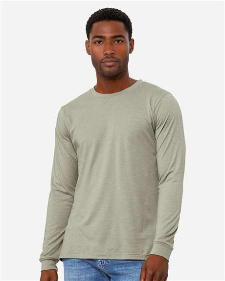 BELLA + CANVAS Heather CVC Long Sleeve Tee - BELLA + CANVAS 3501CVC