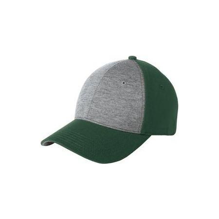 Jersey Front Cap DRI-EQUIP Vintage Heather/Forest Green