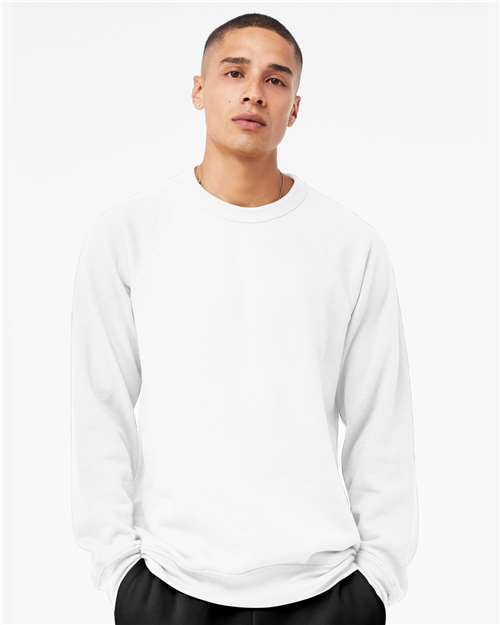 Bella + Canvas 3901 Unisex Sponge Fleece Raglan Crewneck Sweatshirt