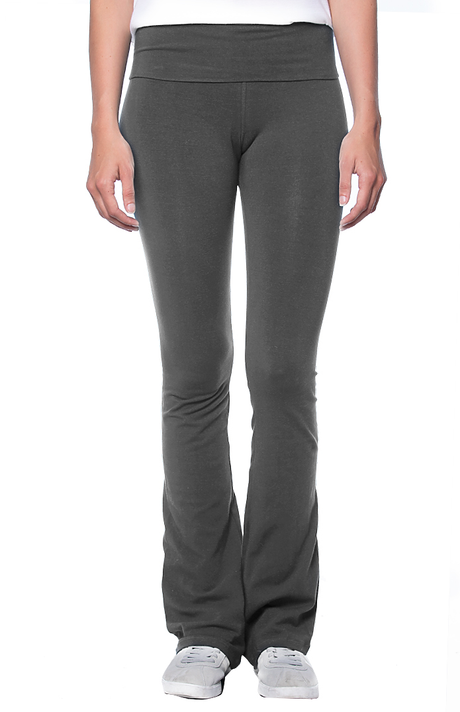 Royal Apparel 1004 Women's Cotton Spandex Yoga Pant - Asphalt
