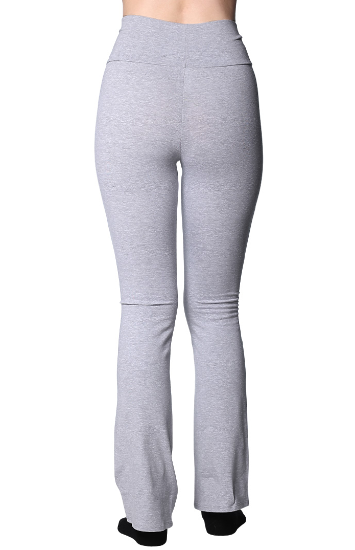Royal Apparel 1004 Women's Cotton Spandex Yoga Pant - Heather Grey