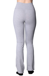 Royal Apparel 1004 Women's Cotton Spandex Yoga Pant - Heather Grey