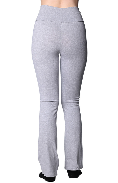 Royal Apparel 1004 Women's Cotton Spandex Yoga Pant - Heather Grey