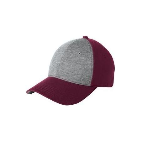 Jersey Front Cap DRI-EQUIP Vintage Heather/Maroon