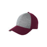 Jersey Front Cap DRI-EQUIP Vintage Heather/Maroon