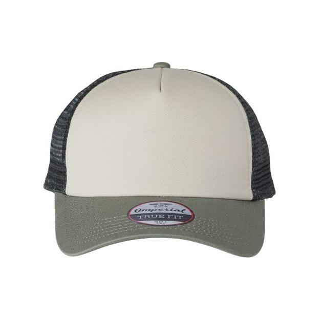 Imperial North Country Trucker Cap - Imperial 1287 Imperial Stone/ Moss/ Charcoal Adjustable