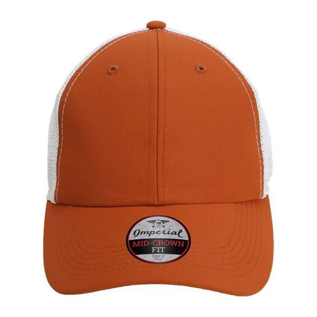 Imperial The Original Sport Mesh Cap - Imperial X210SM Imperial Burnt Orange/ White Adjustable