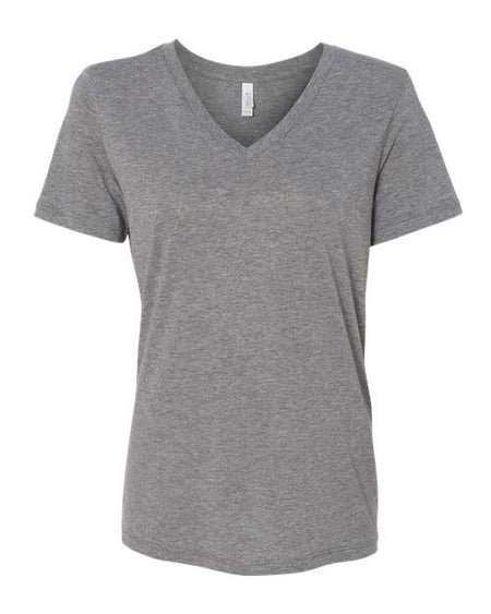 BELLA + CANVAS Women's Relaxed Triblend Short Sleeve V-Neck Tee - BELLA + CANVAS 6415 BELLA + CANVAS Grey Triblend S