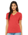 Bella + Canvas 6415 Women's Relaxed Triblend V-Neck Tee