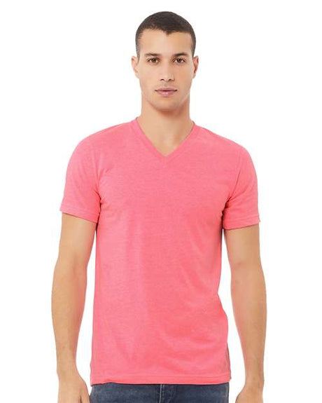 BELLA + CANVAS Unisex Heather CVC V-Neck Tee - BELLA + CANVAS 3005CVC