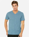 BELLA + CANVAS Unisex Textured Jersey V-Neck Tee - BELLA + CANVAS 3655