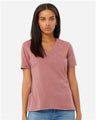 Bella + Canvas 6405CVC Women's Relaxed Heather CVC V-Neck Tee