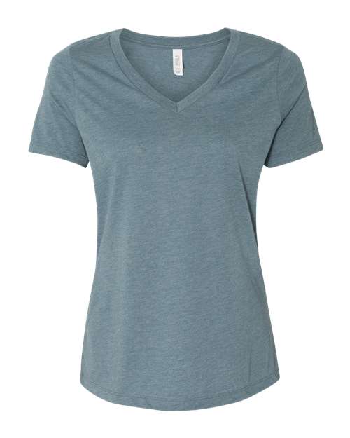 BELLA + CANVAS Women's Relaxed Heather CVC V-Neck Tee - BELLA + CANVAS 6405CVC BELLA + CANVAS Heather Slate S