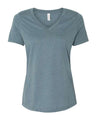 BELLA + CANVAS Women's Relaxed Heather CVC V-Neck Tee - BELLA + CANVAS 6405CVC
