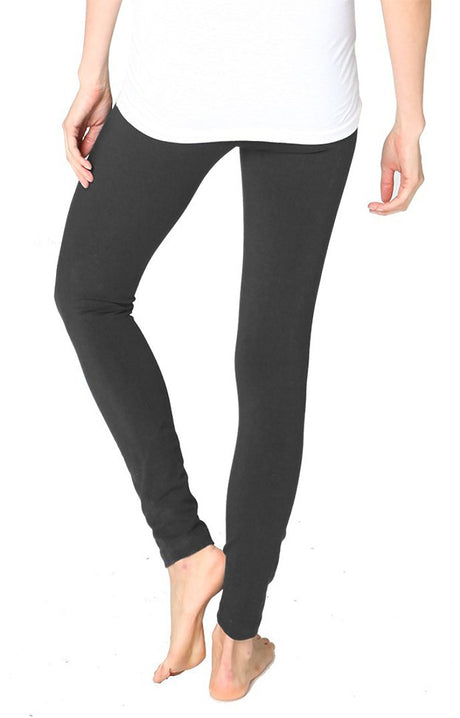 Royal Apparel 1007 Women's Cotton Spandex Leggings - Asphalt