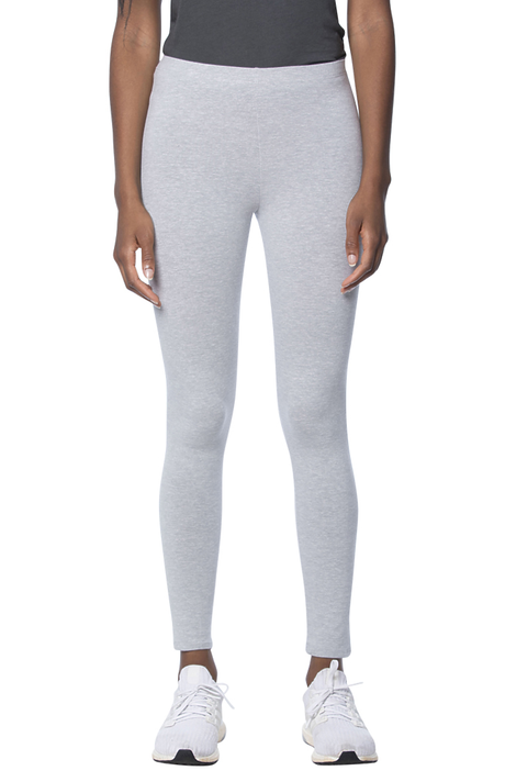 Royal Apparel 1007 Women's Cotton Spandex Leggings - Heather Grey