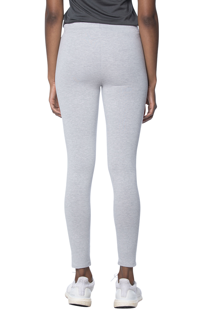 Royal Apparel 1007 Women's Cotton Spandex Leggings - Heather Grey