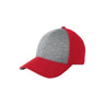 Jersey Front Cap DRI-EQUIP Vintage Heather/True Red