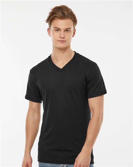 Tultex Men's Poly-Rich V-Neck T-Shirt - Tultex 207