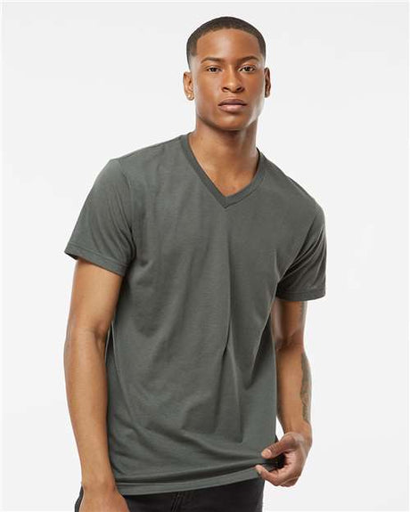 Tultex Men's Poly-Rich V-Neck T-Shirt - Tultex 207
