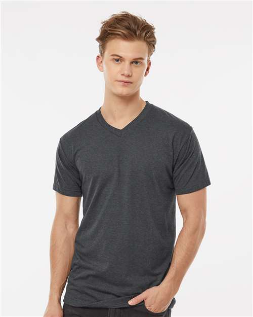 Tultex Men's Poly-Rich V-Neck T-Shirt - Tultex 207